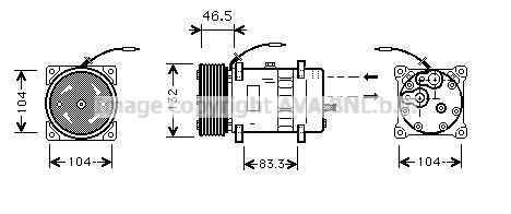 AVA QUALITY COOLING Kompressori, ilmastointilaite VLAK037